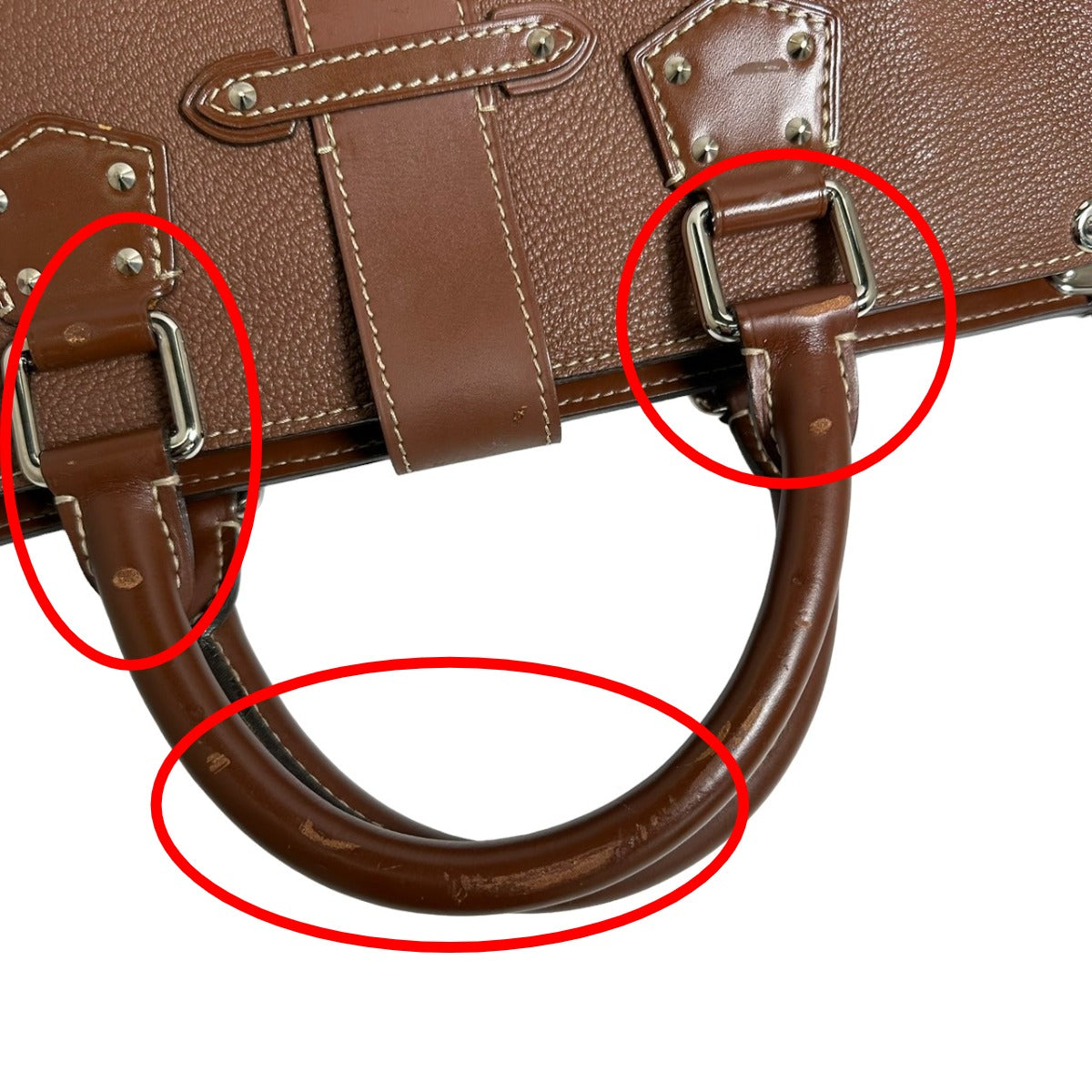 ルイヴィトン LOUIS VUITTON ハンドバッグ
 シエンヌ スハリ エパヌイPM 羊革 M91884 ブラウン LV
 【SS】
 【中古】