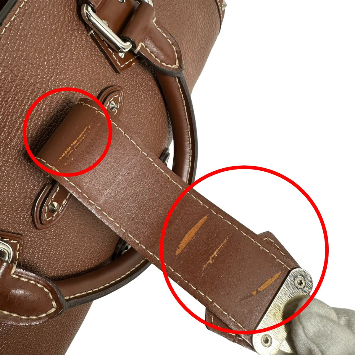 ルイヴィトン LOUIS VUITTON ハンドバッグ
 シエンヌ スハリ エパヌイPM 羊革 M91884 ブラウン LV
 【SS】
 【中古】