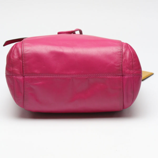 コーチ COACH ショルダーバッグ
 巾着 カーフ 2WAY レザー F25661 ピンク 【SS】
 【中古】