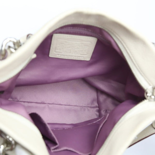 コーチ COACH ショルダーバッグ
 2WAY ハンドバッグ ショルダーバッグ レザー レザー F17165 クリーム 【SS】
 【中古】