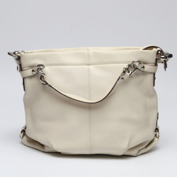 コーチ COACH ショルダーバッグ
 2WAY ハンドバッグ ショルダーバッグ レザー レザー F17165 クリーム 【SS】
 【中古】