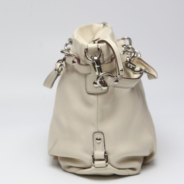 コーチ COACH ショルダーバッグ
 2WAY ハンドバッグ ショルダーバッグ レザー レザー F17165 クリーム 【SS】
 【中古】