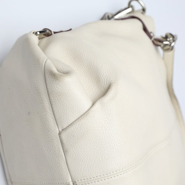 コーチ COACH ショルダーバッグ
 2WAY ハンドバッグ ショルダーバッグ レザー レザー F17165 クリーム 【SS】
 【中古】