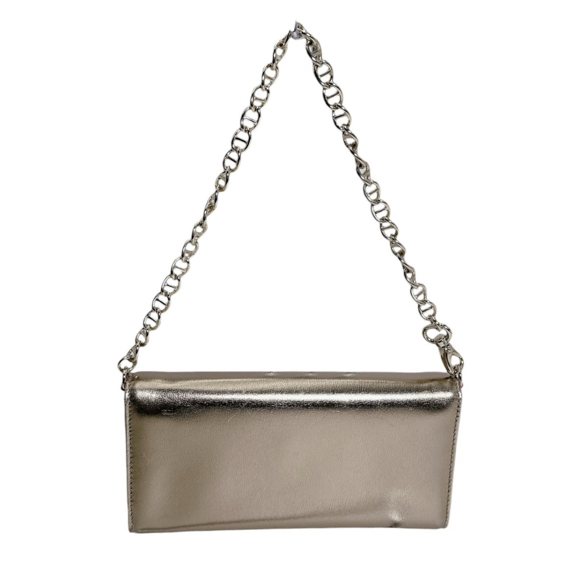 ケイトスペード Kate Spade 長財布
 チェーンウォレット 3つ折り長財布 ミニバッグ ゴールド×ピンク 【SS】
 【中古】