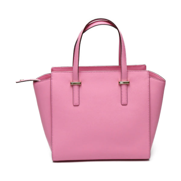 ケイトスペード Kate Spade ハンドバッグ
 2WAY ショルダーストラップ付  レザー レザー ピンク 【SS】
 【中古】