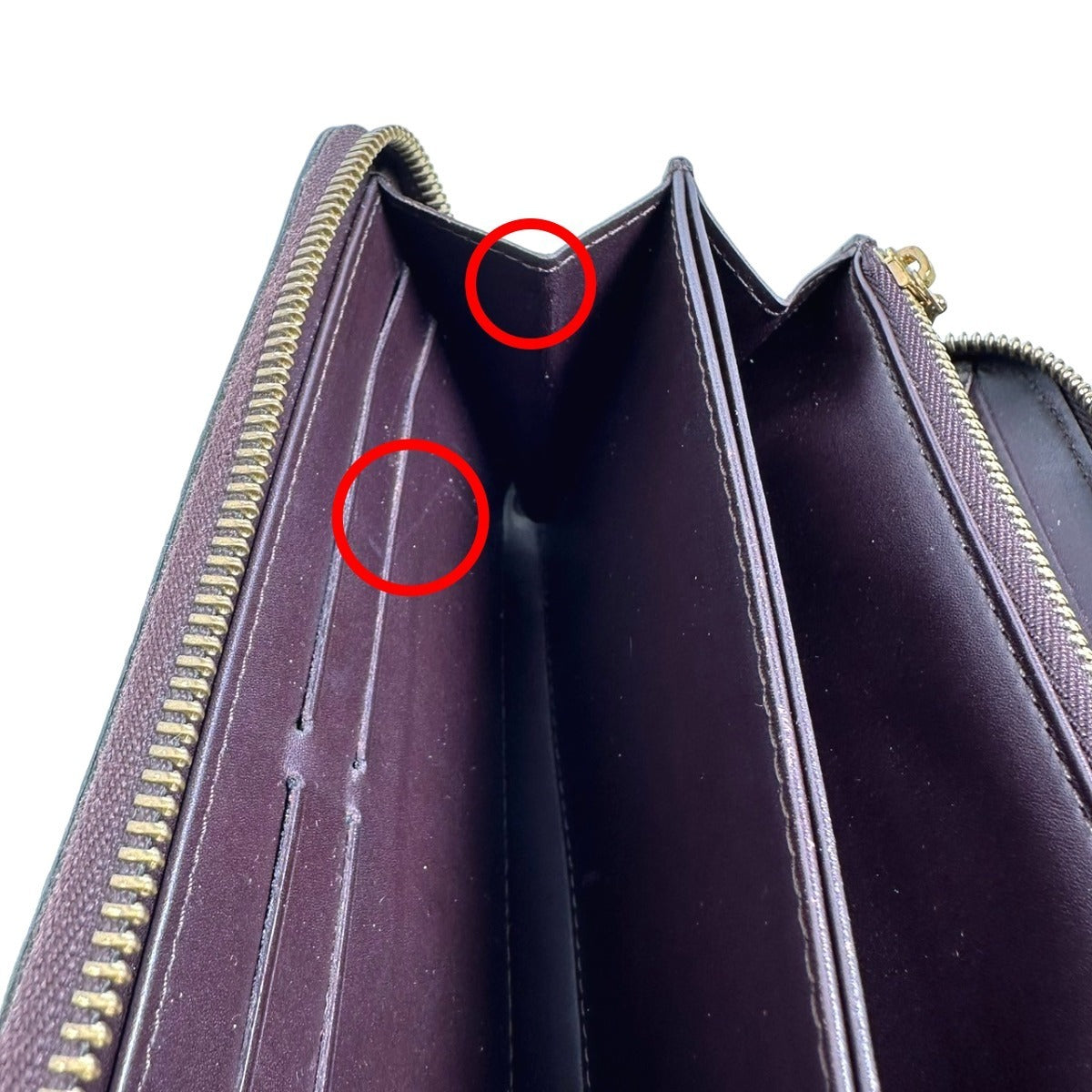 ルイヴィトン LOUIS VUITTON 長財布
 ラウンドファスナー ヴェルニ ジッピーウォレット モノグラムヴェルニ M93522 アマラント LV
 【SS】
 【中古】