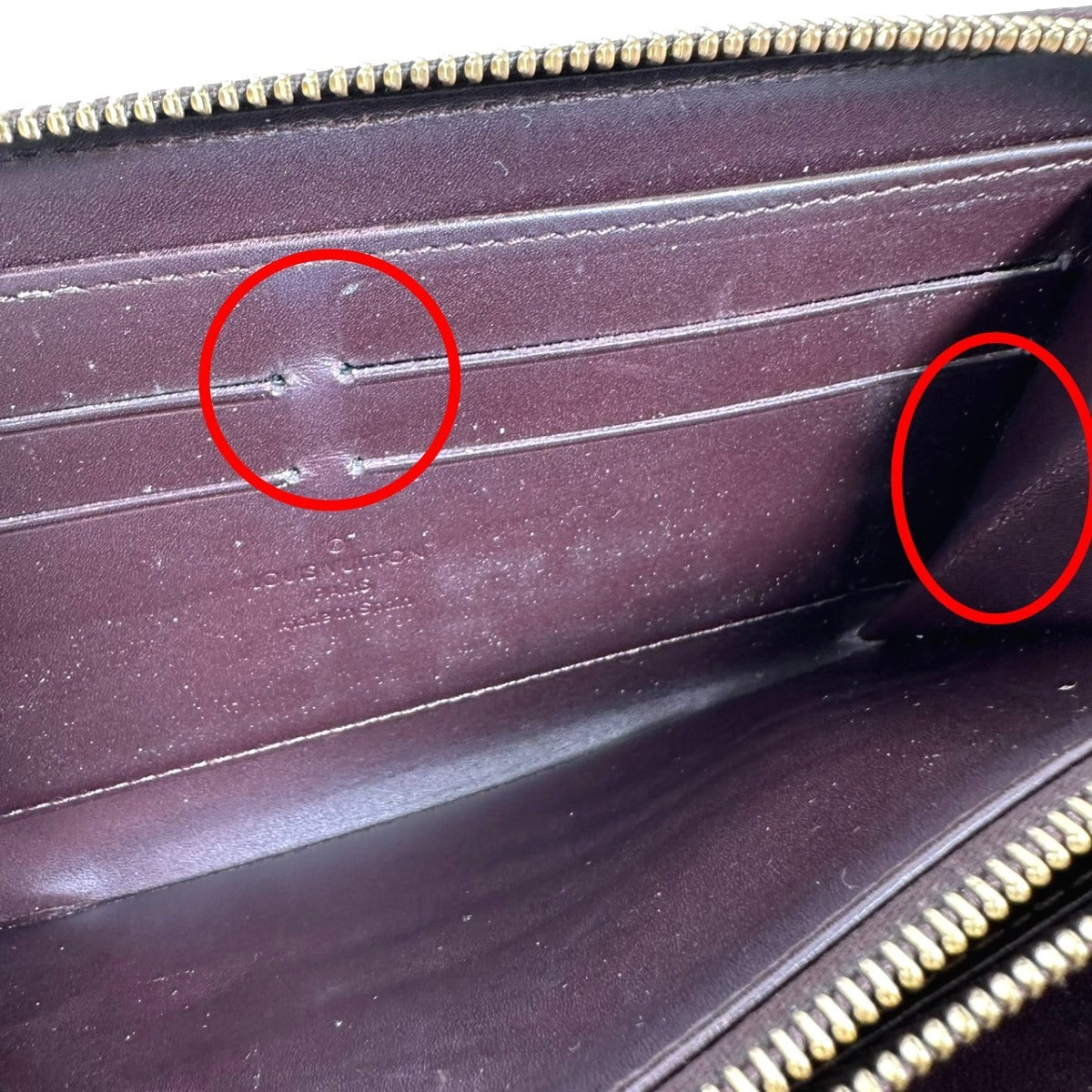 ルイヴィトン LOUIS VUITTON 長財布
 ラウンドファスナー ヴェルニ ジッピーウォレット モノグラムヴェルニ M93522 アマラント LV
 【SS】
 【中古】