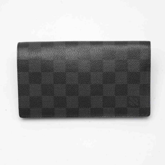 Louis Vuitton LOUIS VUITTON Long Wallet
 Damier Graphite Columbus Wallet Damier Canvas N63116 Damier Graphite LV
 [SS]
 【second hand】 