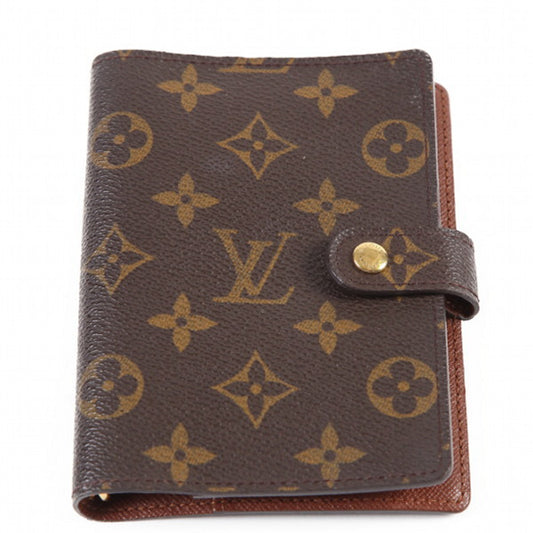 ルイヴィトン LOUIS VUITTON 手帳カバー
 6穴 手帳カバー モノグラム アジェンダPM モノグラムキャンバス R20005 ブラウン LV
 【SS】
 【中古】