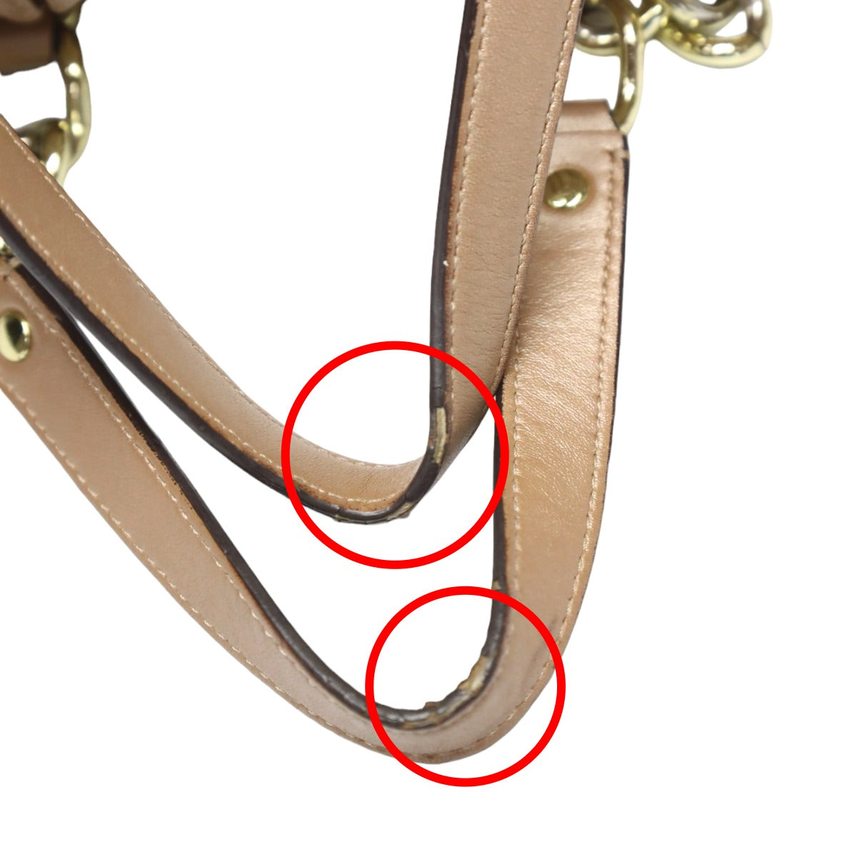 Coach shoulder bag
 Satchel Gathered Leather Ashley Leather F17647 Beige [SS]
 【second hand】 