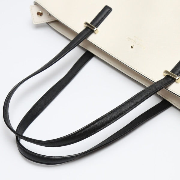 ケイトスペード Kate Spade トートバッグ
 kate spade ブラック×クリーム 【SS】
 【中古】