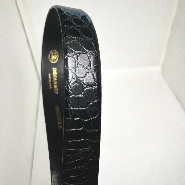 Crocodile Belt
 Made in Japan 35mm Black [SS]
 【second hand】 