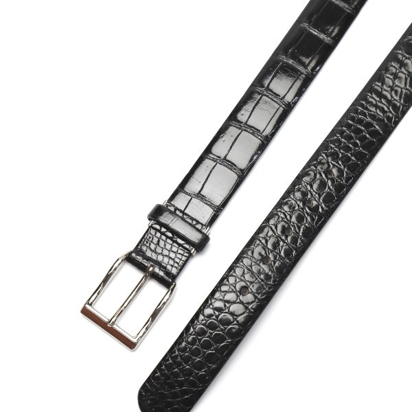 Crocodile Belt
 Made in Japan 35mm Black [SS]
 【second hand】 