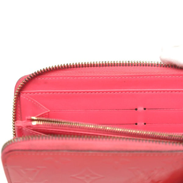 ルイヴィトン LOUIS VUITTON 長財布
 ラウンドファスナー ヴェルニ ジッピーウォレット モノグラムヴェルニ M93202 ローズリッチ LV
 【SS】
 【中古】