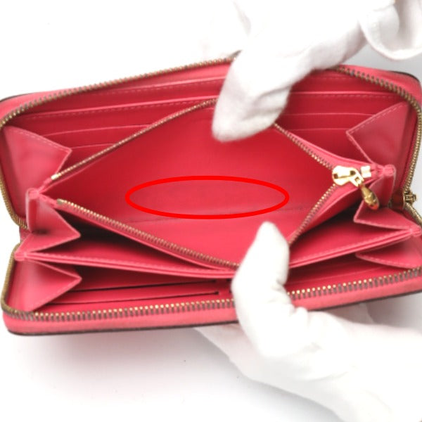 ルイヴィトン LOUIS VUITTON 長財布
 ラウンドファスナー ヴェルニ ジッピーウォレット モノグラムヴェルニ M93202 ローズリッチ LV
 【SS】
 【中古】