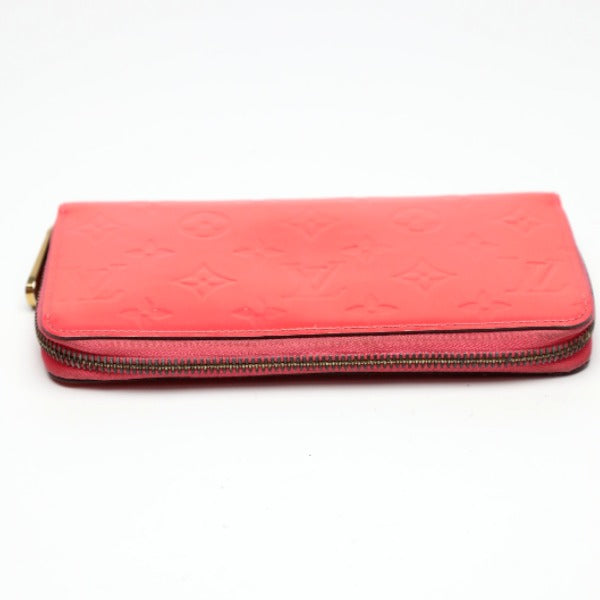 ルイヴィトン LOUIS VUITTON 長財布
 ラウンドファスナー ヴェルニ ジッピーウォレット モノグラムヴェルニ M93202 ローズリッチ LV
 【SS】
 【中古】