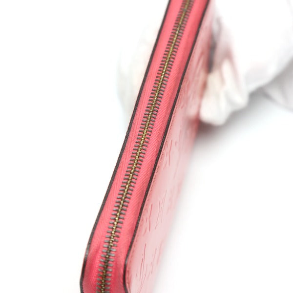 ルイヴィトン LOUIS VUITTON 長財布
 ラウンドファスナー ヴェルニ ジッピーウォレット モノグラムヴェルニ M93202 ローズリッチ LV
 【SS】
 【中古】