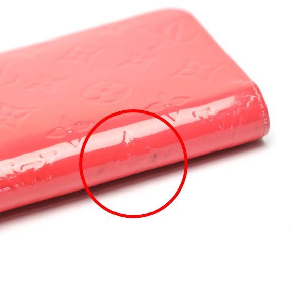 ルイヴィトン LOUIS VUITTON 長財布
 ラウンドファスナー ヴェルニ ジッピーウォレット モノグラムヴェルニ M93202 ローズリッチ LV
 【SS】
 【中古】