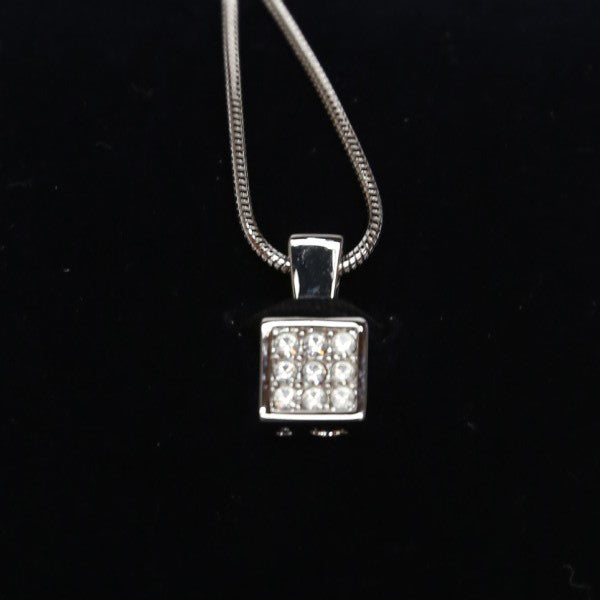 スワロフスキー SWAROVSKI ネックレス
 ラインストーン スクエア型 シルバー×クリスタル 未使用品 Not specified（指定なし） 【SS】
 【中古】