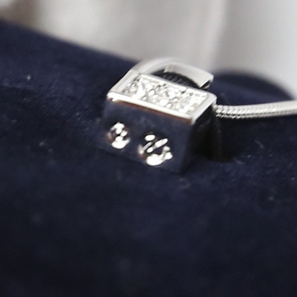 スワロフスキー SWAROVSKI ネックレス
 ラインストーン スクエア型 シルバー×クリスタル 未使用品 Not specified（指定なし） 【SS】
 【中古】