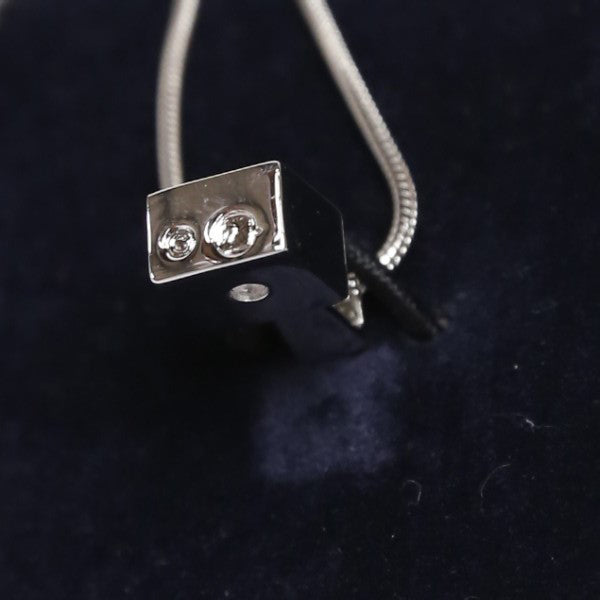 スワロフスキー SWAROVSKI ネックレス
 ラインストーン スクエア型 シルバー×クリスタル 未使用品 Not specified（指定なし） 【SS】
 【中古】