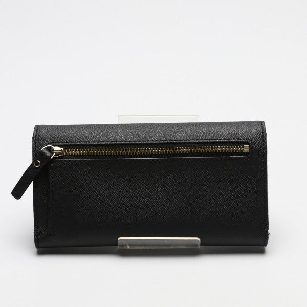 ケイトスペード Kate Spade 長財布
 3つ折り長財布 レザー レザー ブラック 【SS】
 【中古】