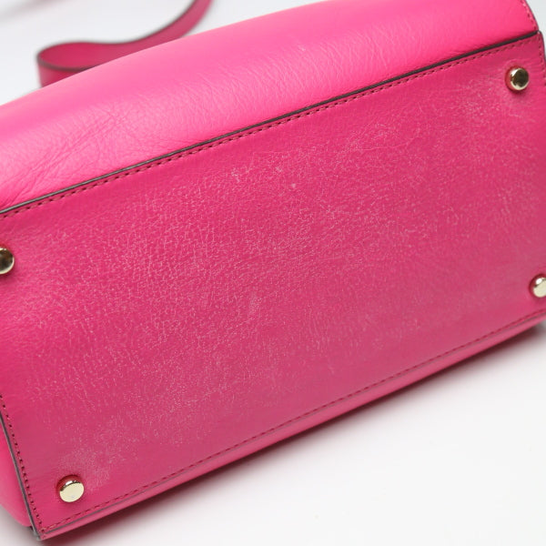ケイトスペード Kate Spade ハンドバッグ
 カーフ ショルダー 2WAY ピンク 【SS】
 【中古】