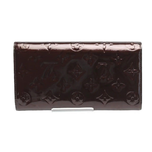 ルイヴィトン LOUIS VUITTON 長財布
 2つ折ファスナー付き長財布 ヴェルニ ポルトフォイユサラ モノグラムヴェルニ M93524 アマラント LV
 【SS】
 【中古】