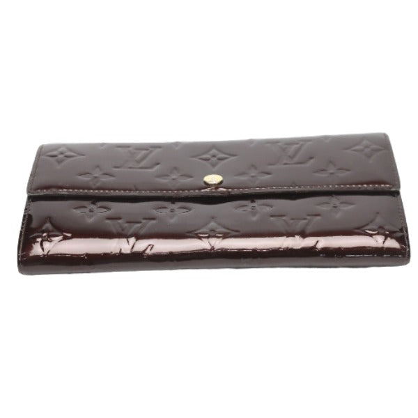 ルイヴィトン LOUIS VUITTON 長財布
 2つ折ファスナー付き長財布 ヴェルニ ポルトフォイユサラ モノグラムヴェルニ M93524 アマラント LV
 【SS】
 【中古】