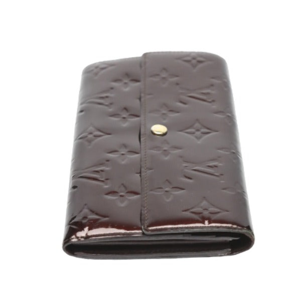 ルイヴィトン LOUIS VUITTON 長財布
 2つ折ファスナー付き長財布 ヴェルニ ポルトフォイユサラ モノグラムヴェルニ M93524 アマラント LV
 【SS】
 【中古】
