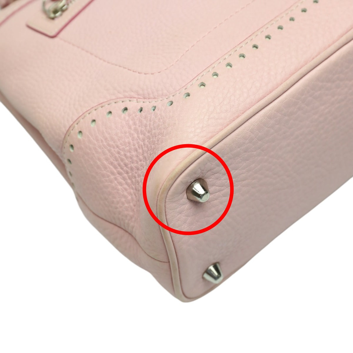 コーチ COACH ハンドバッグ
 ハンドバッグ フリンジ ハンプトンズ レザー 5055 ピンク 【SS】
 【中古】
