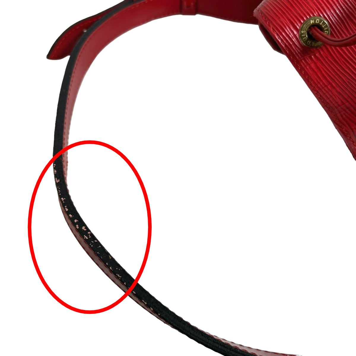 ルイヴィトン LOUIS VUITTON ショルダーバッグ
 プチノエ エピ 巾着型 エピレザー M44107 カステリアンレッド LV
 【SS】
 【中古】