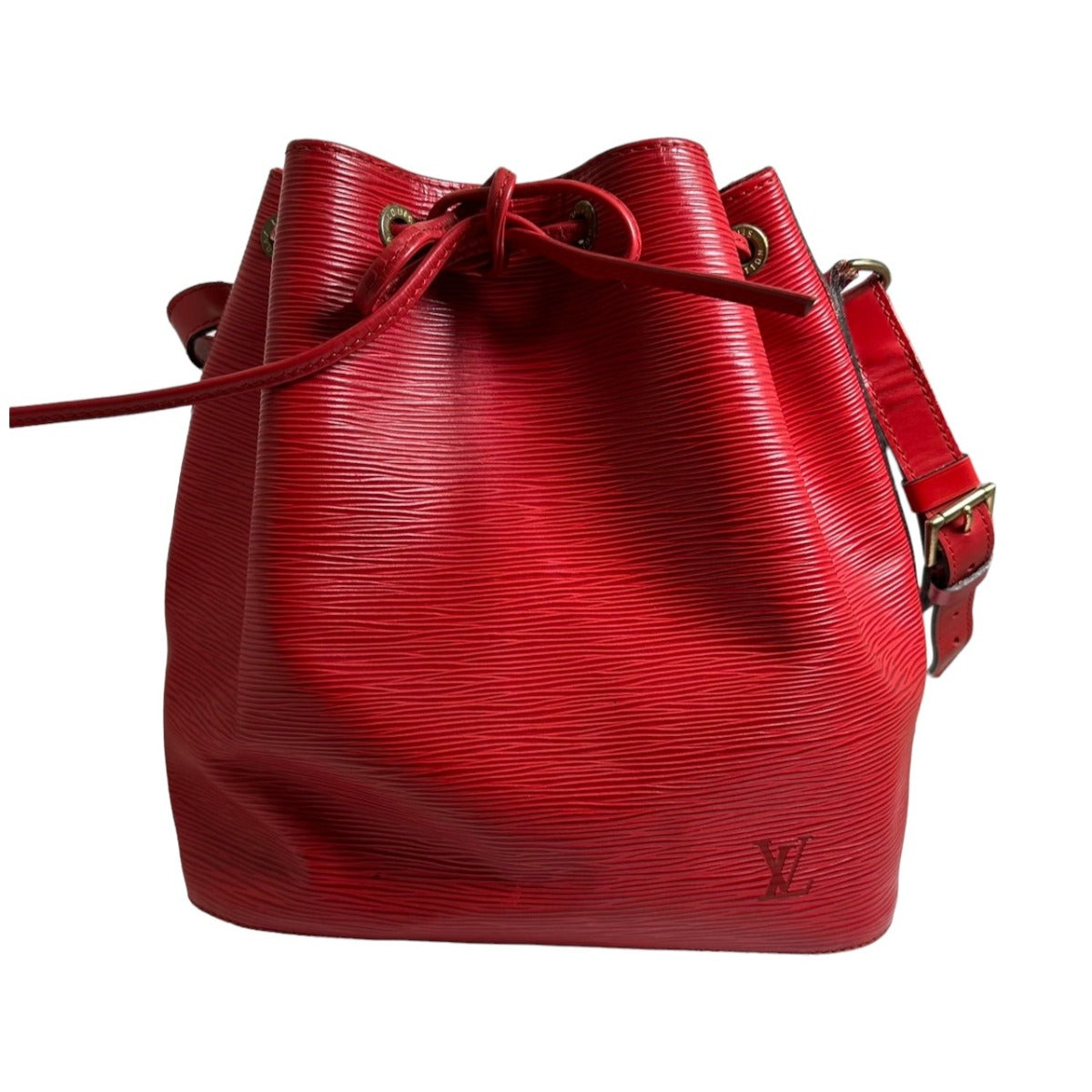 ルイヴィトン LOUIS VUITTON ショルダーバッグ
 プチノエ エピ 巾着型 エピレザー M44107 カステリアンレッド LV
 【SS】
 【中古】