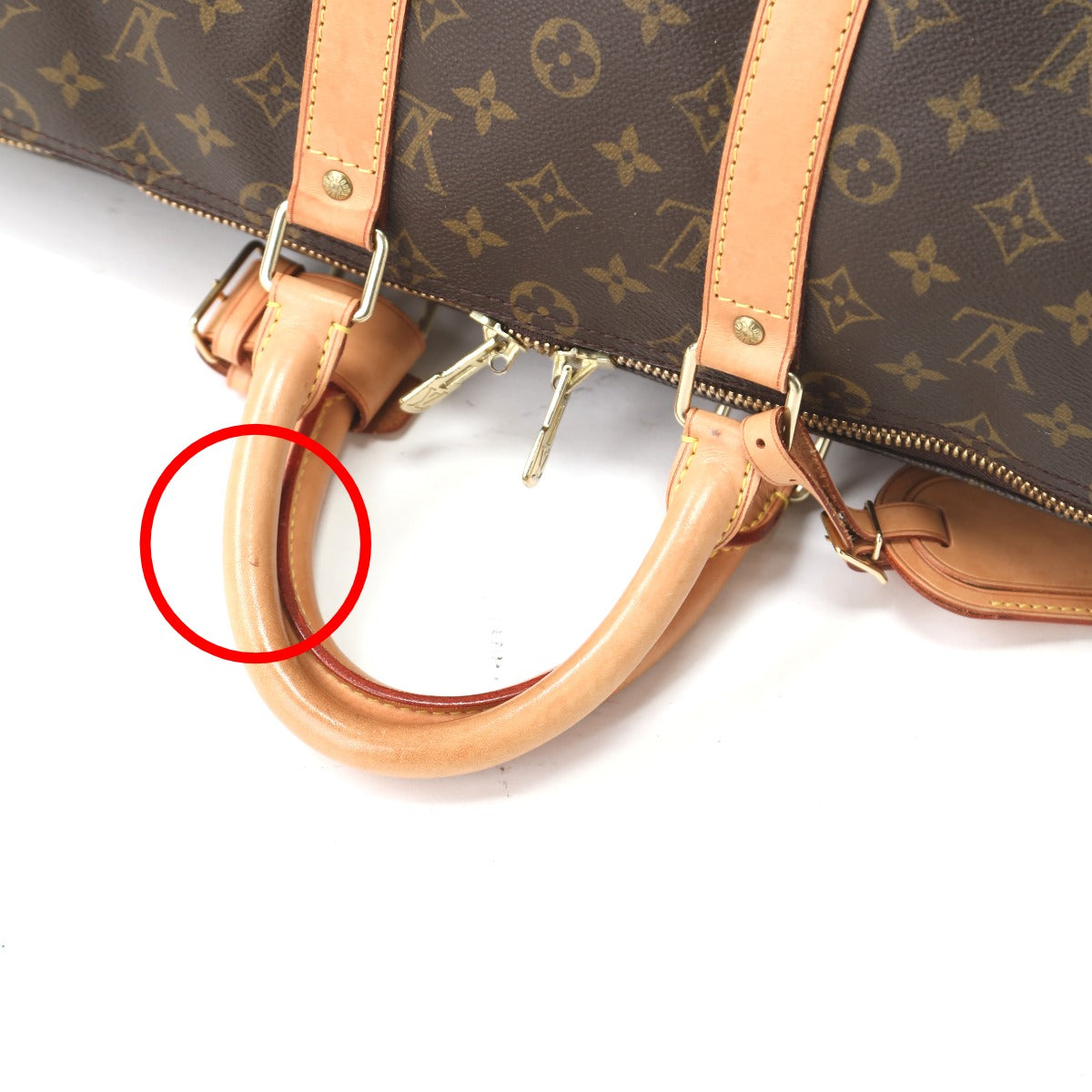 ルイヴィトン LOUIS VUITTON ボストンバッグ
 旅行カバン モノグラム キーポル45 モノグラムキャンバス M41428 ブラウン LV
 【SS】
 【中古】