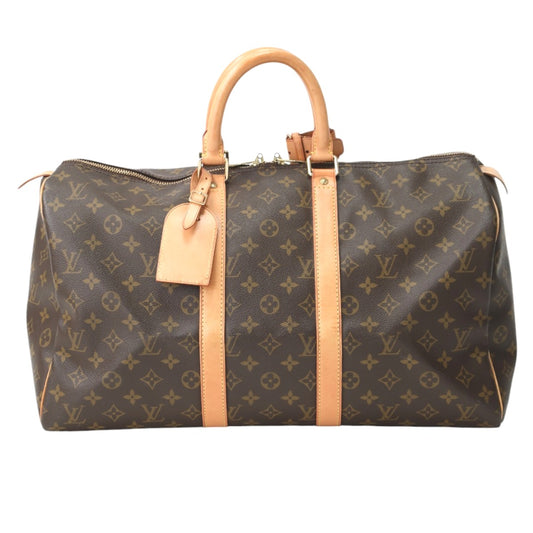 ルイヴィトン LOUIS VUITTON ボストンバッグ
 旅行カバン モノグラム キーポル45 モノグラムキャンバス M41428 ブラウン LV
 【SS】
 【中古】