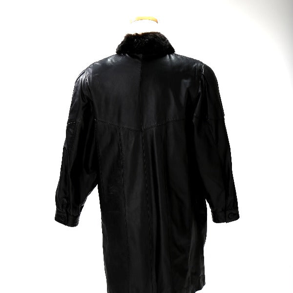 Other outerwear
 Leather coat, leather, free size, black [SS]
 【second hand】 