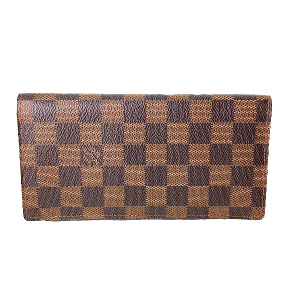 ルイヴィトン LOUIS VUITTON 札入れ
 ポルトフォイユ・ロン ダミエ ダミエキャンバス N62228 ブラウン LV
 【SS】
 【中古】