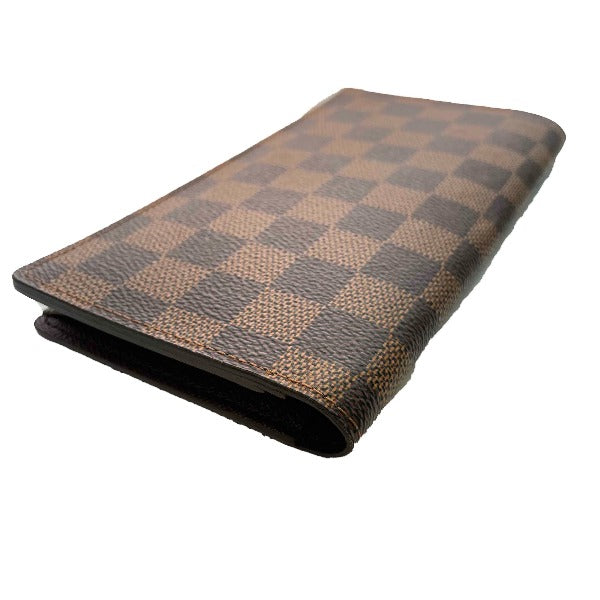 ルイヴィトン LOUIS VUITTON 札入れ
 ポルトフォイユ・ロン ダミエ ダミエキャンバス N62228 ブラウン LV
 【SS】
 【中古】