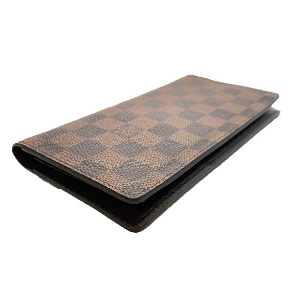 ルイヴィトン LOUIS VUITTON 札入れ
 ポルトフォイユ・ロン ダミエ ダミエキャンバス N62228 ブラウン LV
 【SS】
 【中古】