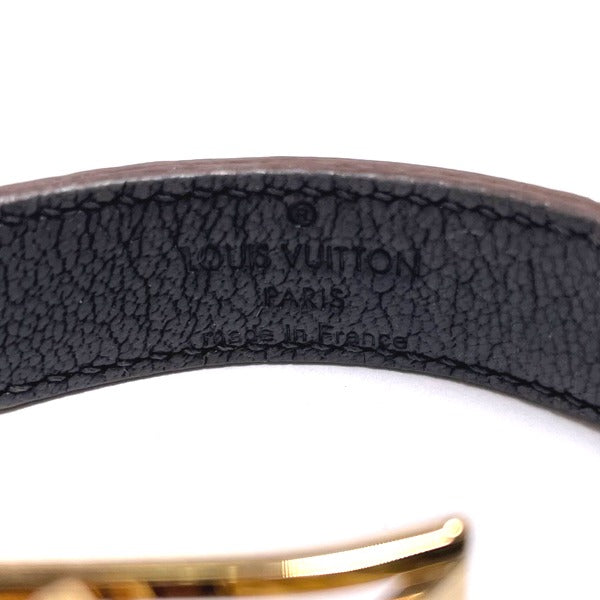 ルイヴィトン LOUIS VUITTON ブレスレット
 ブレスレット オーストリッチ グッドラックブレス M64441 ブラウン LV
 【SS】
 【中古】
