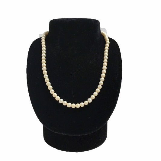 necklace
 Pearl 5mm Grey [SS]
 【second hand】 