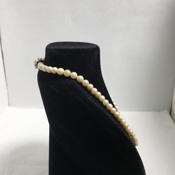 necklace
 Pearl 5mm Grey [SS]
 【second hand】 