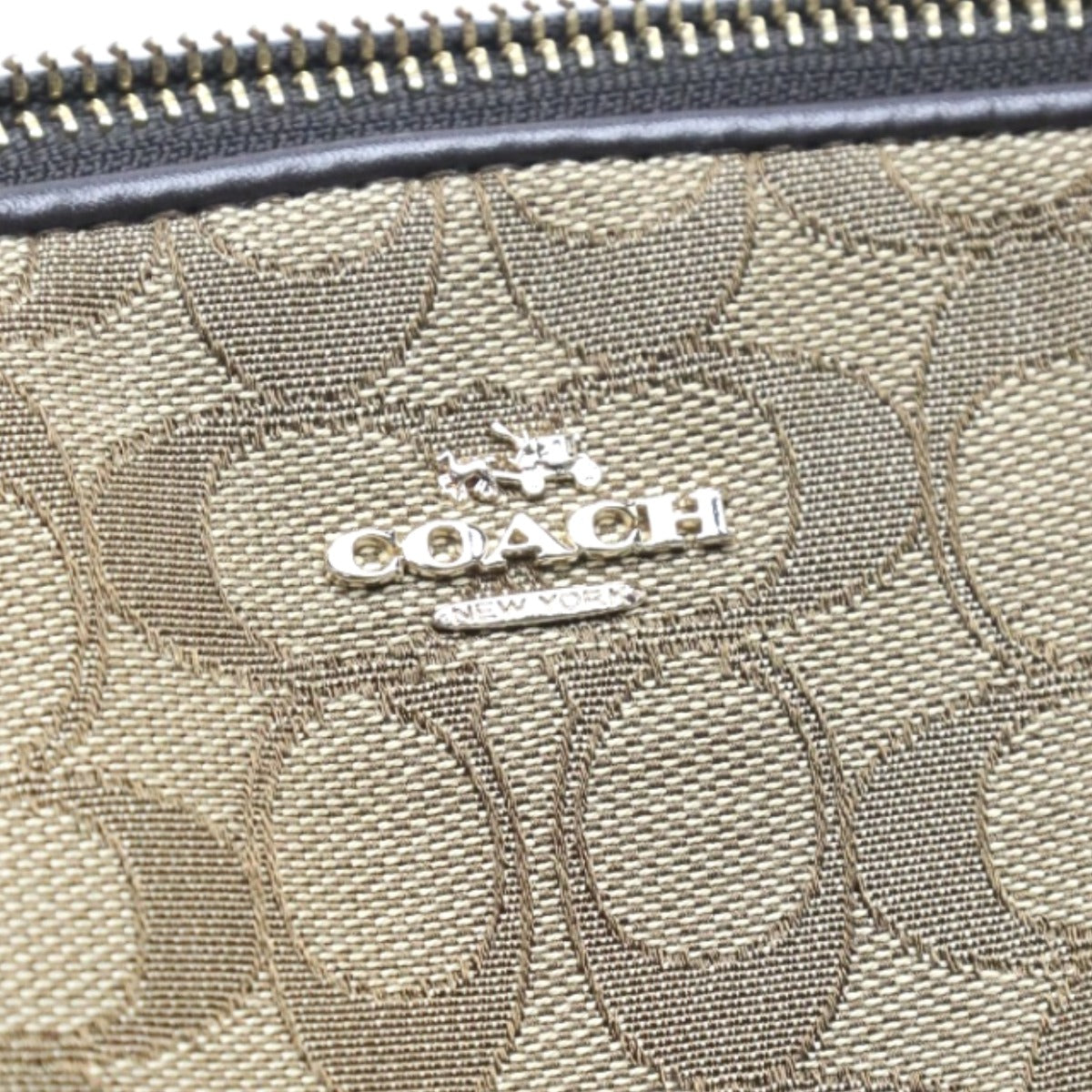 Coach shoulder bag
 Shoulder Signature Handbag Leather 33737 Brown [SS]
 【second hand】 