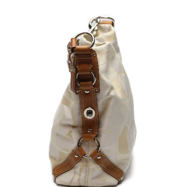 コーチ COACH ショルダーバッグ
 ハンドバッグ シグネチャー 肩掛け レザー 11961 ベージュ 【SS】
 【中古】