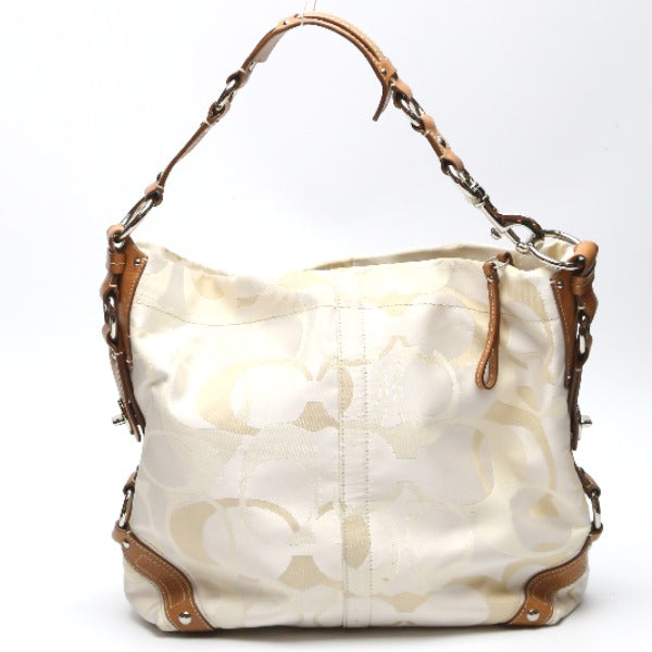 コーチ COACH ショルダーバッグ
 ハンドバッグ シグネチャー 肩掛け レザー 11961 ベージュ 【SS】
 【中古】