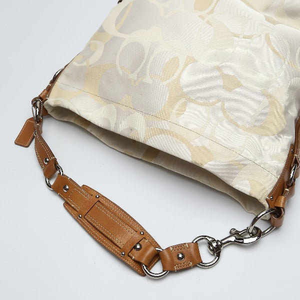 コーチ COACH ショルダーバッグ
 ハンドバッグ シグネチャー 肩掛け レザー 11961 ベージュ 【SS】
 【中古】