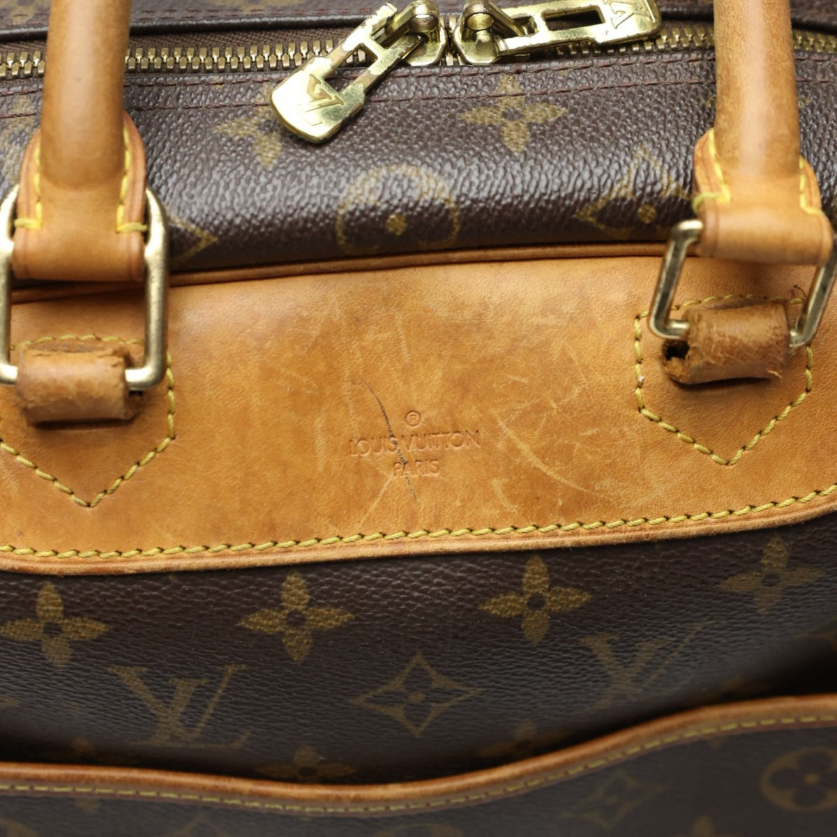 ルイヴィトン LOUIS VUITTON ハンドバッグ
 ボストンバッグ モノグラム ドーヴィル モノグラムキャンバス M47270 ブラウン LV
 【SS】
 【中古】