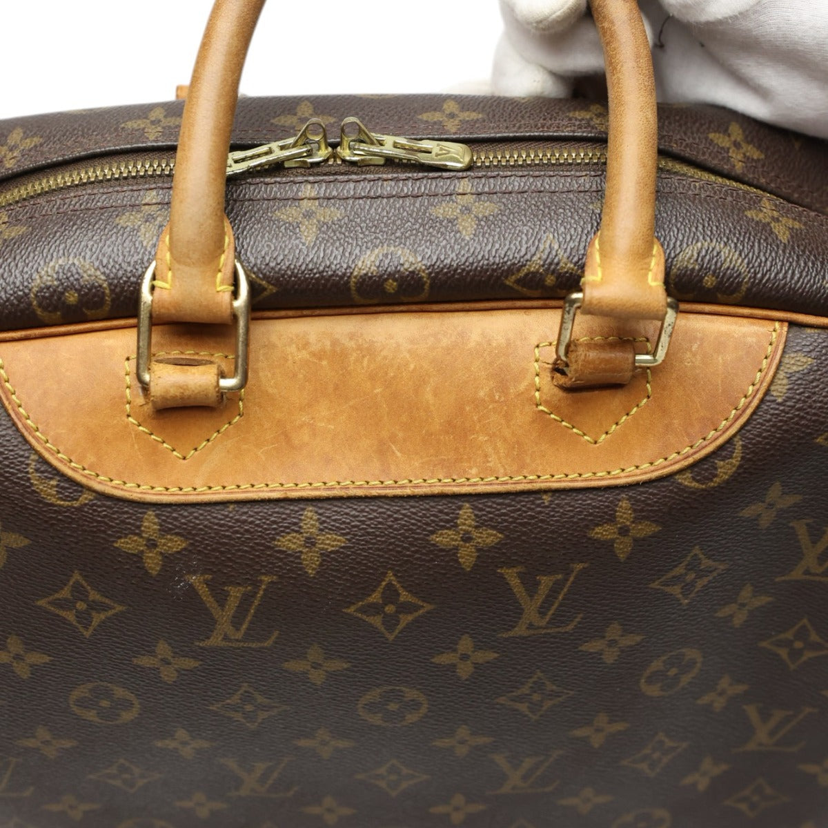 ルイヴィトン LOUIS VUITTON ハンドバッグ
 ボストンバッグ モノグラム ドーヴィル モノグラムキャンバス M47270 ブラウン LV
 【SS】
 【中古】