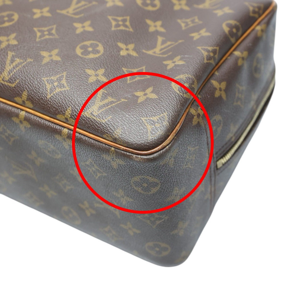 ルイヴィトン LOUIS VUITTON ハンドバッグ
 ボストンバッグ モノグラム ドーヴィル モノグラムキャンバス M47270 ブラウン LV
 【SS】
 【中古】