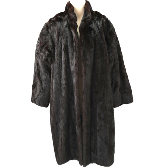 Fur Coat Other Outerwear
 jindo fur coat, half coat, mink, size 9, SAGA MINK, brown [SS]
 【second hand】 